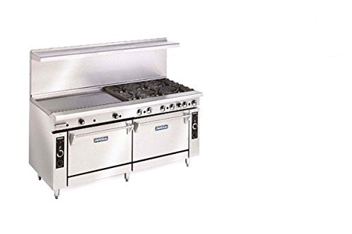 Commercial Restaurant Range 72" With 12 Burners 2 Convection Ovens Propane