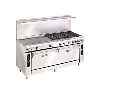 Commercial Restaurant Range 72" Griddle With 2 Convection Ovens Propane